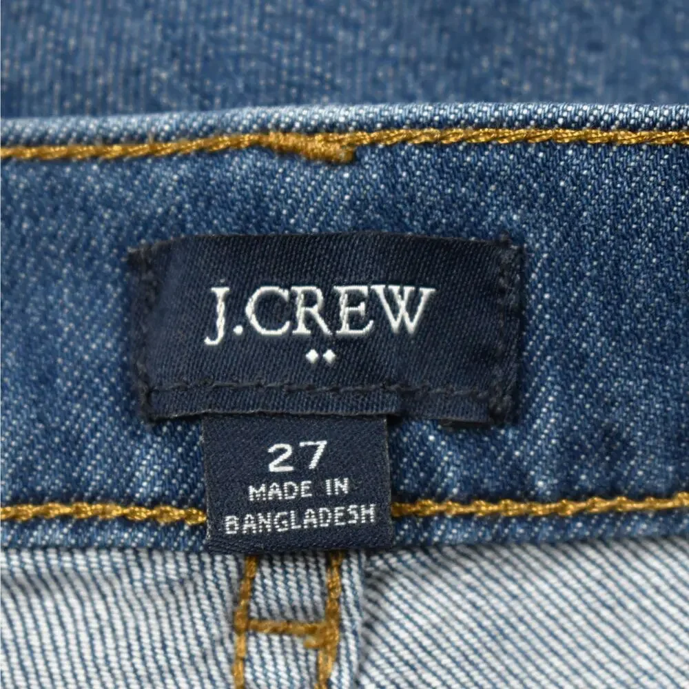 J.Crew High Rise Wide Leg Denim Trouser Jeans Women's 27 (30